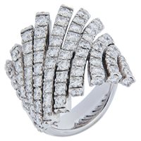Anello Chimento Donna Ventaglio in Oro bianco Diamante 4.7 Ct 1A08243BB5140 - 1A08243BB5140